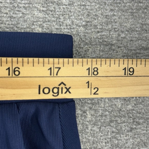 Halara Wide Leg Pleated Pants Women Size XL Tall Blue Elastic Waist Pull On NEW - Picture 2 of 8